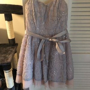 Blush colored hoco dress